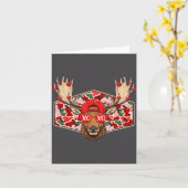 Funny Deer Hunting Buck Camo Valentines Day Men Wo Karte (Gelbe Blume)