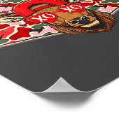 Funny Deer Hunting Buck Camo Valentines Day Men Wo Poster (Ecke)