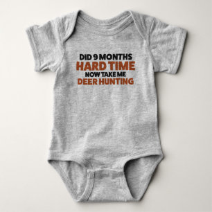 Funny Deer Hunting Jersey Bodysuit für Baby Strampler