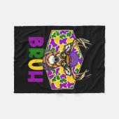 Funny Deer Hunting Mardi Gras Beads Kids Boys Carn Fleecedecke (Vorderseite (Horizontal))
