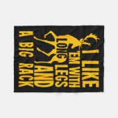 Funny Deer Hunting Quote Gift For Hunters Fleecedecke (Vorderseite (Horizontal))