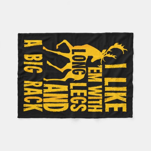 Funny Deer Hunting Quote Gift For Hunters Fleecedecke (Vorderseite (Horizontal))