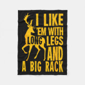 Funny Deer Hunting Quote Gift For Hunters Fleecedecke (Vorderseite)