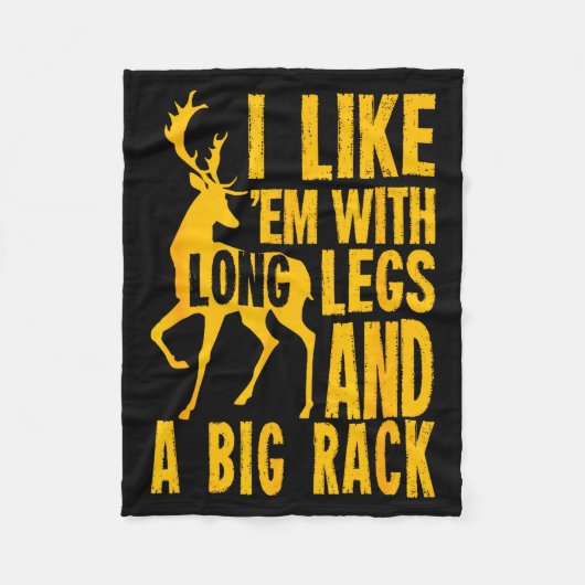 Funny Deer Hunting Quote Gift For Hunters Fleecedecke (Vorderseite)