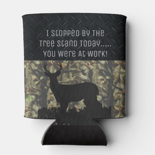 Funny Deer Jagd Bier Cooler Dosenkühler (Rückseite)