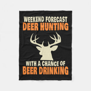 Funny Deer Jagd Fleecedecke