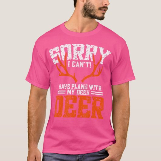 Funny Deer Jagd Hirsche Jagd T-Shirt (Vorderseite)