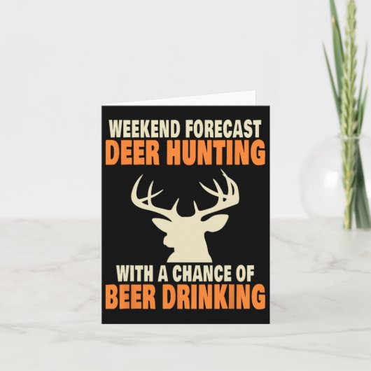 Funny Deer Jagd Karte (Vorderseite)