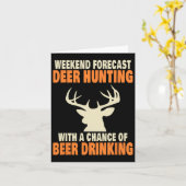 Funny Deer Jagd Karte (Gelbe Blume)