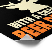 Funny Deer Jagd Poster (Ecke)