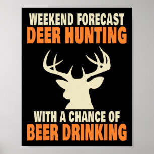 Funny Deer Jagd Poster