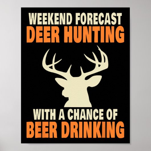 Funny Deer Jagd Poster (Vorne)