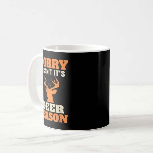 Funny Deer Jagd Sprichwort Joke Kaffeetasse (Vorderseite Links)