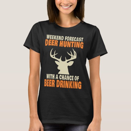 Funny Deer Jagd T-Shirt (Vorderseite)