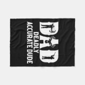 Funny Deer Jagd Vater Todbewusst Typ Cool F Fleecedecke (Vorderseite (Horizontal))