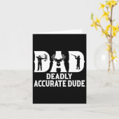 Funny Deer Jagd Vater Todbewusst Typ Cool F Karte (Gelbe Blume)