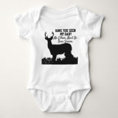 Funny Deer Jagd Vater Zitat Baby Strampler (Vorderseite)