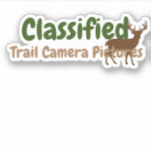 Funny Deer Jagdsticker für Computer Aufkleber (Vorderseite)