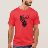 Funny Deer, Jäger, Jäger, Antler T-Shirt (Vorderseite)