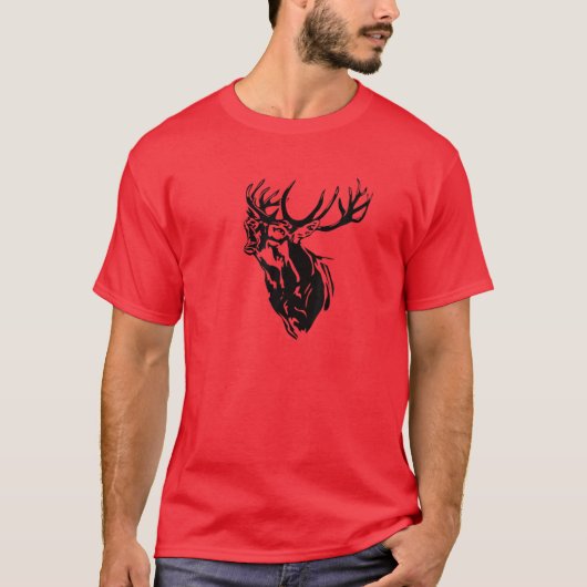 Funny Deer, Jäger, Jäger, Antler T-Shirt (Vorderseite)