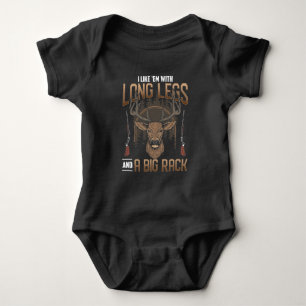 Funny Deer Jäger Sprichwort Forest Animal Jagd Baby Strampler