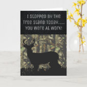 Funny Deer Junting Birthday Card Karte (Gelbe Blume)