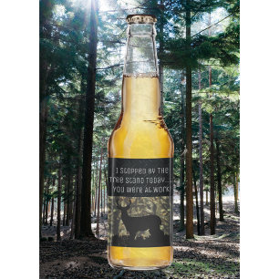 Funny Deer Junting Camp Beer Labels Bierflaschenetikett