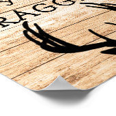 Funny Deer Junting Hunter Poster (Ecke)