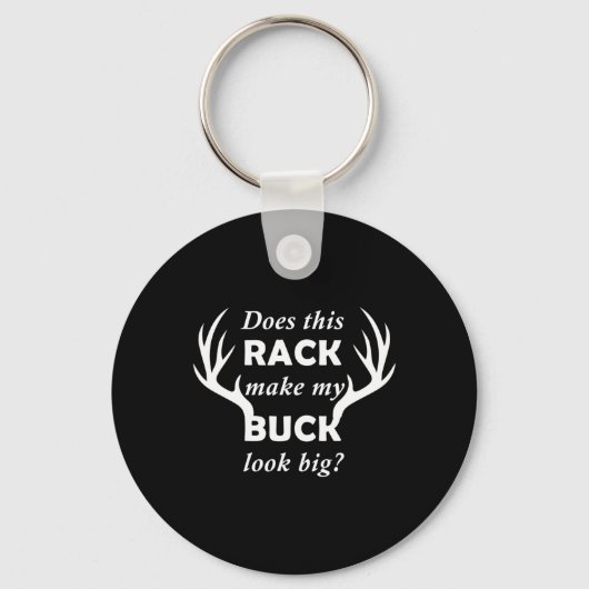 Funny Deer Junting Hunter Rack Big Buck Schlüsselanhänger (Vorderseite)