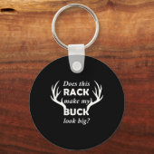 Funny Deer Junting Hunter Rack Big Buck Schlüsselanhänger (Vorderseite)