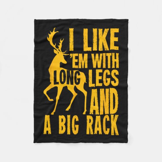 Funny Deer Junting Quote für Jäger Fleecedecke (Vorderseite)
