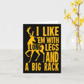 Funny Deer Junting Quote für Jäger Karte (Gelbe Blume)