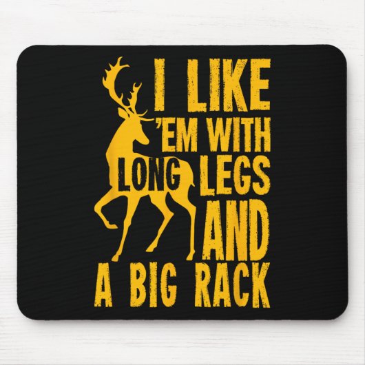 Funny Deer Junting Quote für Jäger Mousepad (Vorne)