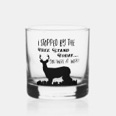 Funny Deer Junting Tree Stand Sport im Freien Whiskyglas (Vorderseite)