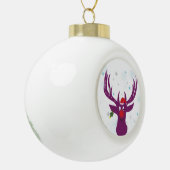Funny Deer Keramik Ball Dekoration Keramik Kugel-Ornament (Links)