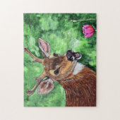 Funny Deer Painting Puzzle (Vertikal)
