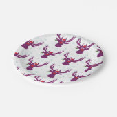 Funny Deer Santa Custom Paper Teller 7 in (Schrägansicht)