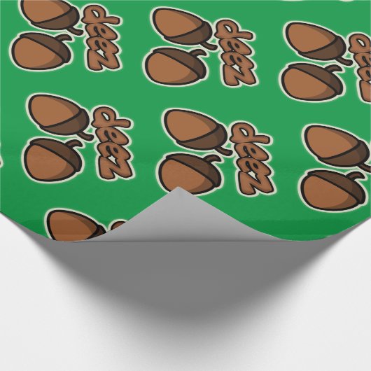 Funny deez mutts - grünes Urlaubspapier Geschenkpapier (Ecke)