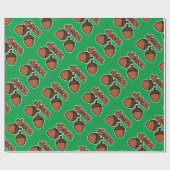 Funny deez mutts - grünes Urlaubspapier Geschenkpapier (Flach)