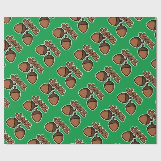 Funny deez mutts - grünes Urlaubspapier Geschenkpapier (Flach)