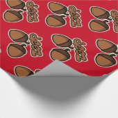 Funny deez mutts - rot geschenkpapier (Ecke)