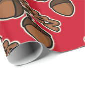 Funny deez mutts - rot geschenkpapier (Rolleneckpunkt)