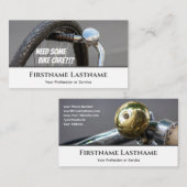 Funny defect bike tire for Bicycle Repair Shops Visitenkarte (Vorne/Hinten)