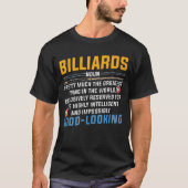 Funny Deffinition von Billiard T-Shirt (Vorderseite)