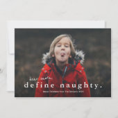Funny definiere Weihnachten im naughty-Foto (Vorderseite)