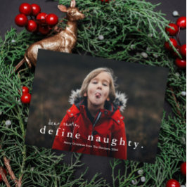 Funny definiere Weihnachten im naughty-Foto