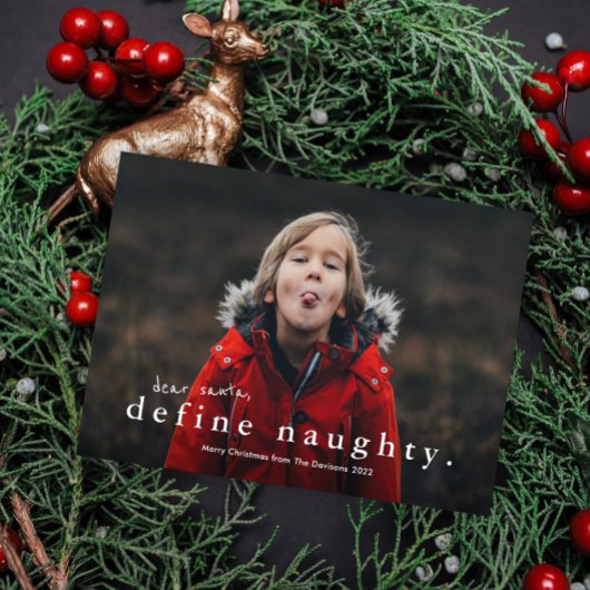 Funny definiere Weihnachten im naughty-Foto