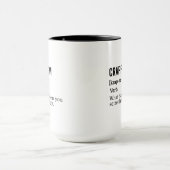 Funny Definition Crappy Diem, ergreifen Sie den fa Tasse (Zentrum)