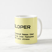 Funny Definition für Software-Entwickler Kaffeetasse (VorderseiteRechts)