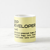 Funny Definition für Software-Entwickler Kaffeetasse (Mittel)